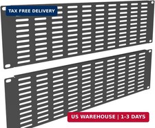 2 Pack of 3U Vented Blank Panel - Metal Rack Mount Filler Panel picture