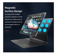 Magnetic Suspension Keyboard Folio Case w/ Trackpad Stand for iPad Air/Pro 11