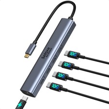 10Gbps USB-C Hub, 5-Port USB-C Splitter with 100W Power Delivery, Multiport Adap picture