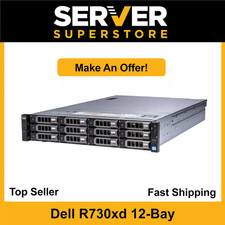Dell PowerEdge R730XD Server 2x E5-2680 V4 = 28 Cores H730 256GB RAM 4x 1TB SAS picture