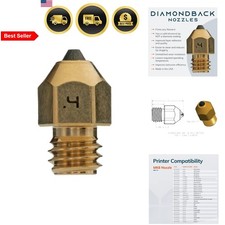 3D Printer Nozzle Polycrystalline Diamond Tip Compatible MK8 0.4mm Long Life picture