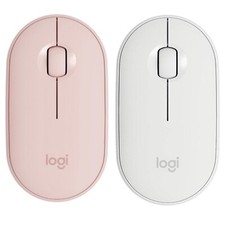 Logitech Pebble M350 Wireless Optical Mouse - Dual connectivity -Mac PC Chome OS picture