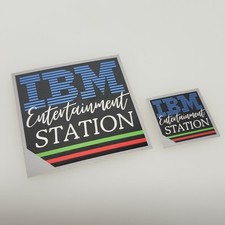 Custom IBM Station Vtg Computer Logo Label Decal Case Sticker Badge Funny 80s picture