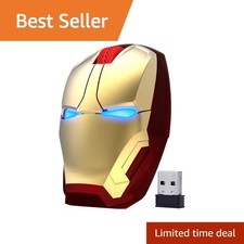 ECOiNVA Wireless Iron Man Mouse Gold picture