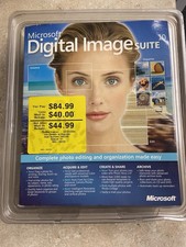 Microsoft Digital Image Suite 10.0 Photo Editing Editor NOS VTG Sealed Software picture