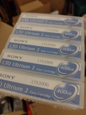 Sony LTX200G LTO Ultrium 2 Data Cartridges LTO2 *NEW* Lot Of 5 200GB Native picture