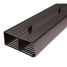 6FT Dual Sided Front/Back Vertical Finger-Duct Network Rack Cable Manager picture