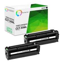 TCT 2PK CLT-K506L Black Toner Cartridge Set For Samsung CLP-680 CLX-6260 series picture