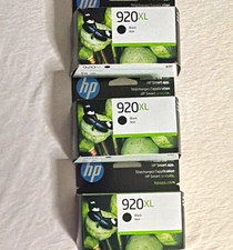 HP Genuine Original 920XL Black Inkjet Ink Cartridges 3-Pack - For HP Lott of 3 picture