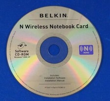 ⭐️⭐️⭐️⭐️⭐️ Belkin N Wireless Notebook Card Software CD-ROM picture