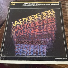 Vintage Intel iAPX 86/88 186/188 User Manual Programmer Reference 8086 8088 CPU picture