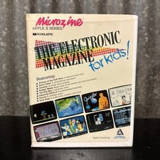 MICROZINE disk Software Apple II Series COMPLETE Original Packaging 1985 picture