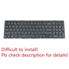 Original US Black Non-Backlit Keyboard for HP 15-bw075nr picture