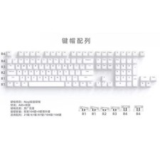 Mechanical Keyboard Keycaps Pink Jelly PBT Translucent Jade Custom 113 Keys picture