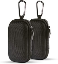HOOTEK Durable MP3 Player Case, USB Flash Drive Case Bag Wallet, 2Pack Black  picture