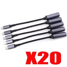 100X for HP DELL 100W  7.4mm Power Adapter Converter Cable To USB-C Port New USA picture