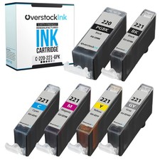6Pack Compatible OSI PGI-220 CLI-221 Ink Cartridges for Canon PIXMA MP640 MP980 picture
