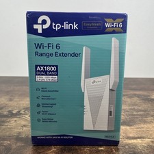 TP-Link AX1800 WiFi 6 Range Extender RE615X Dual Band Gigabit Mesh 1201Mbps picture