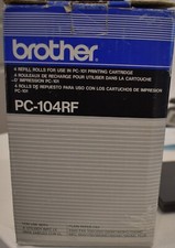 Genuine Brother Printing Thermal Transfer Refill PC-104RF Cartridge 4-Rolls/Box picture