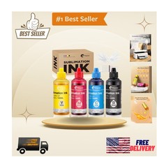 Waterproof Sublimation Ink Set - 400ml Total for Heat Transfer Printing picture