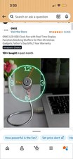 ONXE LED USB Clock Fan with Real Time Display Function, Portable USB Fan Clock picture