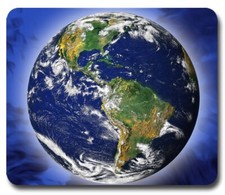 Planet Earth ~ Mouse Pad / PC Mousepad ~ Outer Space Astronaut Shuttle Cool Gift picture