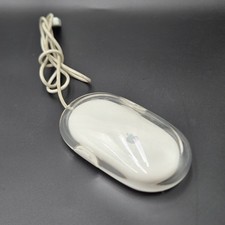 Vintage Apple Original OEM Wired USB Mouse for Mac Clear/White M5769 picture