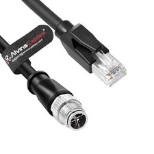 Ethernet CAT5 Shielded Cable M12 8 Pin X-Code to RJ45 Male for Cognex Network picture