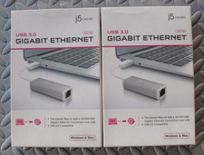 j5create USB 3.0 to RJ45 Gigabit Ethernet Adapter 10/100/1000 Ethernet LAN 2pk picture