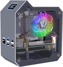 N07 MiniTower NVMe NAS Kit for Raspberry Pi 5, Supports M.2 NVMe SSD 2230/2242/2 picture