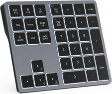 Backlit Bluetooth Numeric Keypad for Laptops and Computers, Number Pads 34 Keys picture
