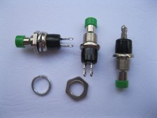 60 pcs Mini SPST Push Momentary Switch Push On 125V/6A 250V/3A Green Color New picture