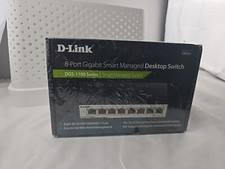 D-Link DGS-1100 Series 08 F 8-Port Gigabit Smart Managed Desktop Switch Rare picture