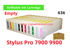 11 Empty Refillable Ink Cartridge T636 636 for Stylus Pro 9900 7900 Printer picture