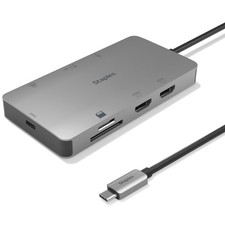 Staples TECH 8-Port Hub, Gray, Multi-Port Expansion for Office Setup Gray picture