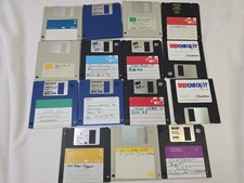 15 Floppy Disks Various Vintage Computer Software Win Check It Icon Hear It Etc picture