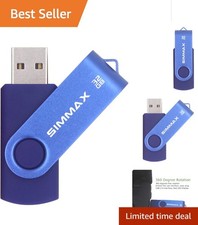 Versatile 32GB USB 2.0 Flash Drive with 9 Mb/s Write Speed & LED Light - Blue picture