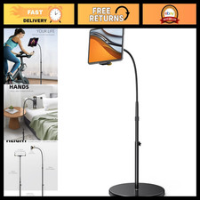 Adjustable Tablet Floor Stand Holder - Gooseneck Mount for 4.7-13