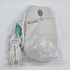 Vintage Microsoft 2 Button Ball IntelliMouse 1.2A PS/2 Mouse X04-72167 - New picture