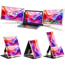 SIUT Laptop Screen Extender - 15.6'' 1080P Monitor 15.6 inch, BLACK picture
