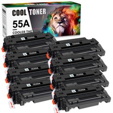 8 Pack 55A CE255A Toner Cartridge Compatible For HP LaserJet P3015d 3015n 3016 picture