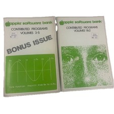 1978 Apple Software Bank Contributed Programss Vol 1-2 & 3-5 Bonus Issue Vintage picture