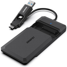 2.5 Inch SATA to USB Tool Free External Hard Drive Enclosure, USB picture