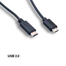 10PCS 6' USB 2.0 Type Micro B to Type C Cable Data Sync Charge for PC Mac HDD picture