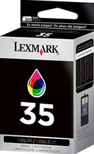 New Genuine Lexmark 35 Ink Cartridge Box Z Series Z1410 Z816 X Series X6350 picture