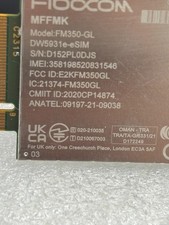 Dell Fibocom FM350-GL 5G LTE M.2 WWAN Network Card DW5931E-ESIM - RC5K3 picture