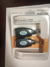 Monoprice USB Extender over CAT5 or CAT6 Connection up to 150ft- New  picture