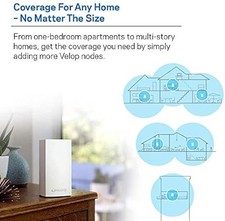 Linksys WHW0101 Velop Intelligent Mesh Wi-Fi System - White picture