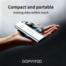 GOFATOO Portable External SSD 1050MB/s USB3.2 Gen2 Type‑C Silver 512GB 1TB 2TB picture