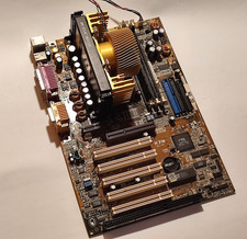 ASUS K7M Slot A Motherboard + AMD Athlon 800MHz + Thermaltake Golden Orb TESTED picture